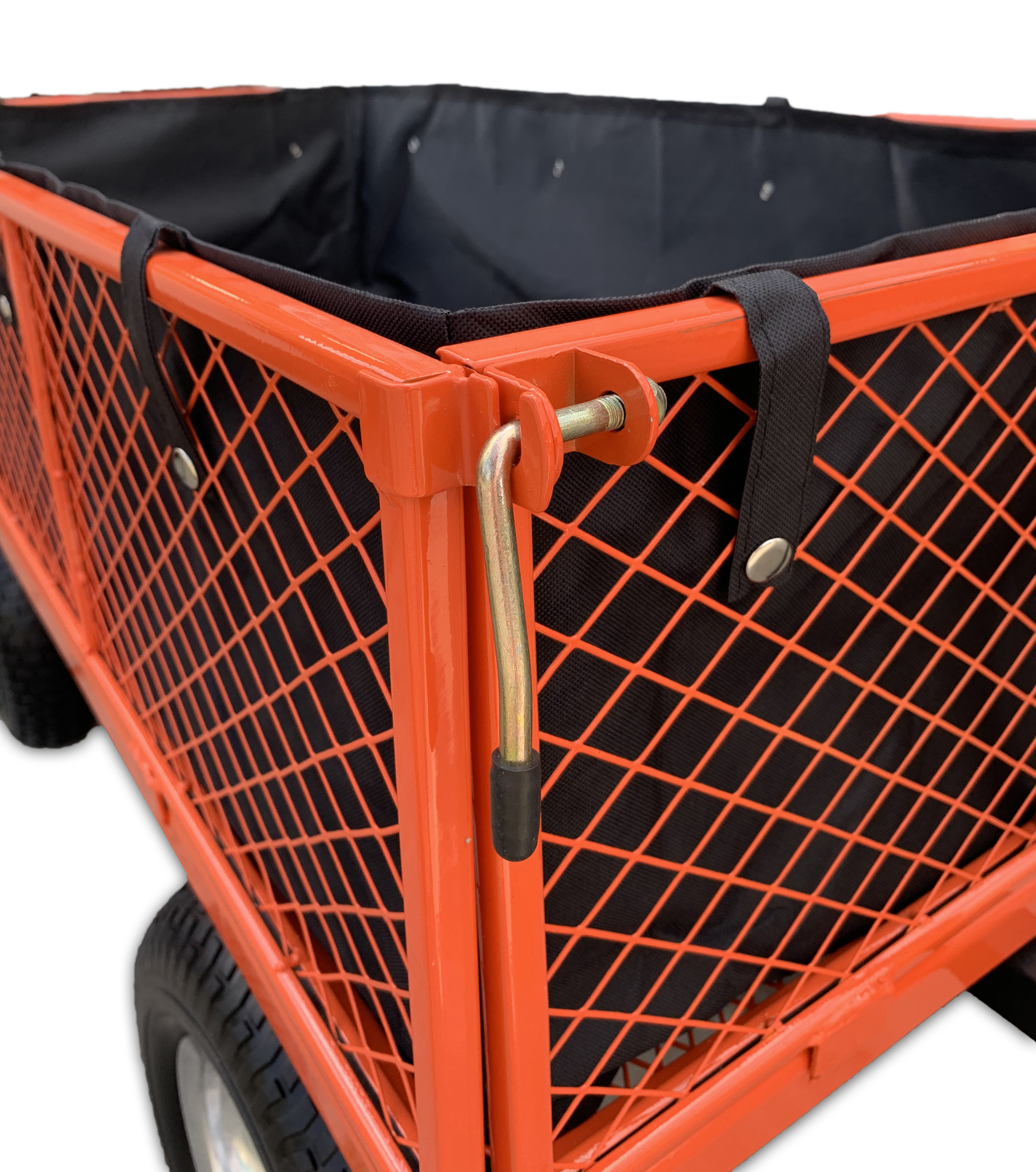 Garden Trolley Large, 350kg, Flat Free Tyres, Drop Sides Sherpa Tools